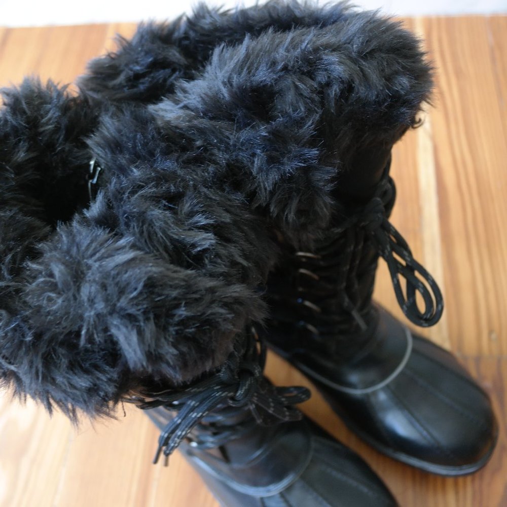 DREAM PAIRS Thinsulate Womens Winter Mid Calf Faux Fur Lined Snow Boots Size 10 - Picture 10 of 11